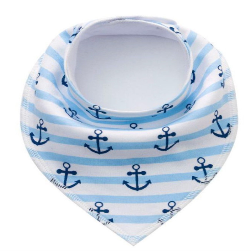 SET 4 Boys 5 Baby Bibs Bandana Handkerchief for Infant Drooling Teething Super Absorbent Bibs Age 0-24M